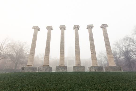 Mizzou-Campus-Columbia-Missouri-Columns-Foggy